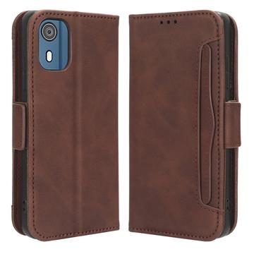 Étui Portefeuille Nokia C02 - Série Cardholder - Marron