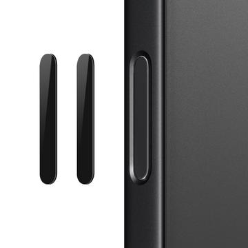 Northjo Bouton de contrôle de l\'appareil photo Protecteur en verre trempé pour iPhone 16 Pro/16 Pro Max/16 Plus - 2 Pcs. - Noir