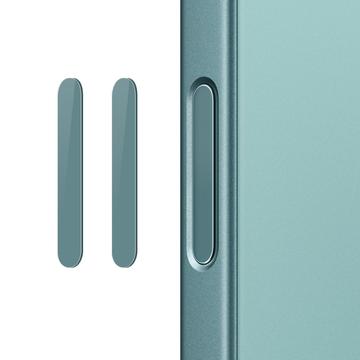 Northjo Bouton de contrôle de l\'appareil photo Protecteur en verre trempé pour iPhone 16 Pro/16 Pro Max/16 Plus - 2 Pcs. - Sarcelle