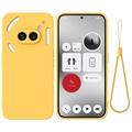 Coque Nothing Phone (2a) en Silicone Liquide - Jaune