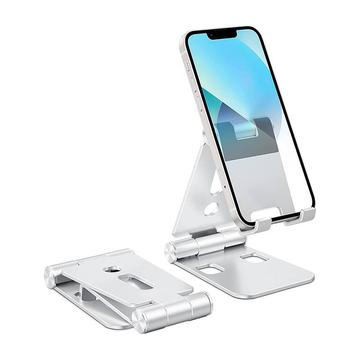 Omoton C4 Support de bureau pliable pour smartphones - Argent