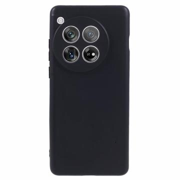 Coque OnePlus 12 en TPU Mate Anti-Empreintes - Noir