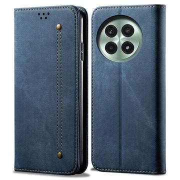 Étui Portefeuille OnePlus 13 avec Fermeture Magnétique Retro - Bleu