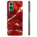 Coque OnePlus 9 Pro en TPU - Marbre Rouge