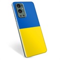 Coque OnePlus 9 Pro en TPU Drapeau Ukraine - Jaune et bleu clair