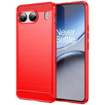 Coque OnePlus Nord 4 en TPU Brossé - Fibre de Carbone