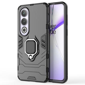 Coque Hybride OnePlus Nord CE4/Ace 3V avec Support Bague - Noire