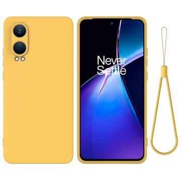 Coque OnePlus Nord CE4 Lite/Oppo K12x en Silicone Liquide - Jaune