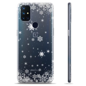 Coque OnePlus Nord N10 5G en TPU - Flocons de Neige