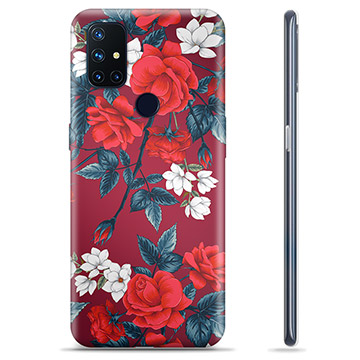 Coque OnePlus Nord N10 5G en TPU - Fleurs Vintage