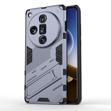 Coque Hybride Oppo Find X7 Ultra avec Béquille - Série Armor - Grise