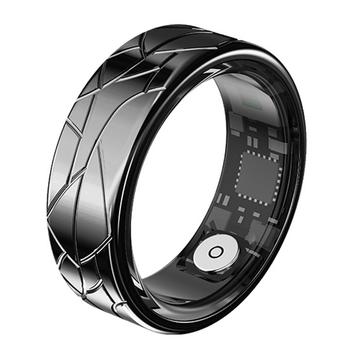 PX02 Crack Design Smart Ring multifonction avec contrôle photo - Taille : 21.5mm