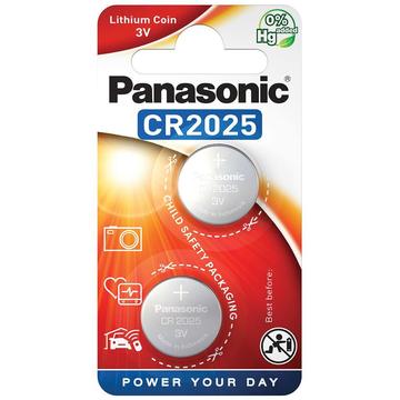 Panasonic Mini CR2025 Batterie 3V - 2 pièces