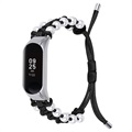 Bracelet Xiaomi Mi Band 5/6 Série Pearl Braided - Noir