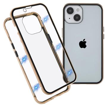 Coque Magnétique iPhone 14 Max avec Verre Trempé - Doré