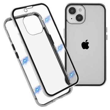 Coque Magnétique iPhone 14 Max avec Verre Trempé - Argenté