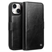 Etui Portefeuille iPhone 15 en Cuir Qialino Classic