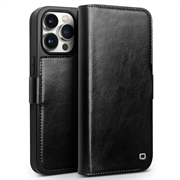 Etui Portefeuille iPhone 15 Pro Max en Cuir Qialino Classic