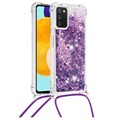 Coque Samsung Galaxy A03s en TPU - Série Quicksand - Violete