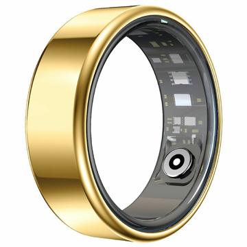 R99 Bague intelligente Fitness & Wellness avec boîtier de recharge - Taille : 8/18.2mm - Or