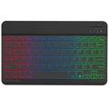 RGB-030 Clavier sans fil Bluetooth de 10 pouces avec rétroéclairage RVB - Noir