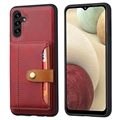 Étui Samsung Galaxy A04s/A13 5G avec Portefeuille - Retro Style - Rouge