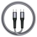 Riversong Hercules 06 Câble USB-C tressé en nylon - 1m/100W - Gris