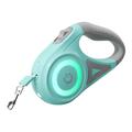 Rojeco Laisse automatique pour chien avec LED - 5m - Vert / Gris