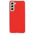 Coque Samsung Galaxy S21 FE 5G en Plastique Caoutchouté - Rouge