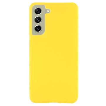 Coque Samsung Galaxy S21 FE 5G en Plastique Caoutchouté - Jaune