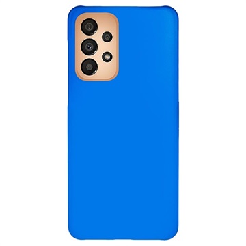 Coque Samsung Galaxy A33 5G en Plastique Caoutchouté - Bleue