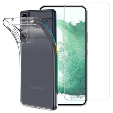 Coque Samsung Galaxy S22+ 5G en TPU avec Protecteur d’Écran Saii 2-en-1