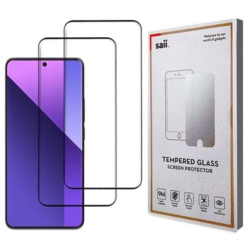 Protecteur d\'Écran Xiaomi Redmi Note 13 Pro+ Saii 3D Premium - 2 Pièces