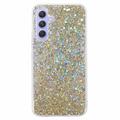 Coque Samsung Galaxy A05s en TPU Glitter Flakes - Doré