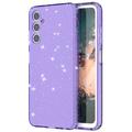 Coque Samsung Galaxy A05s en TPU Stylish Glitter Série - Violet Transparente