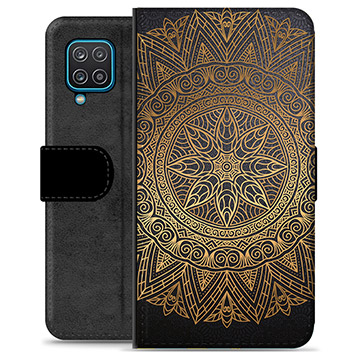 Étui Portefeuille Premium Samsung Galaxy A12 - Mandala