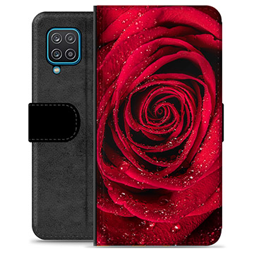 Étui Portefeuille Premium Samsung Galaxy A12 - Rose