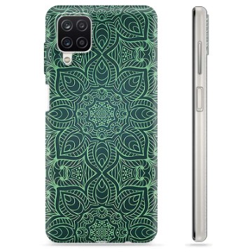 Coque Samsung Galaxy A12 en TPU - Mandala Vert