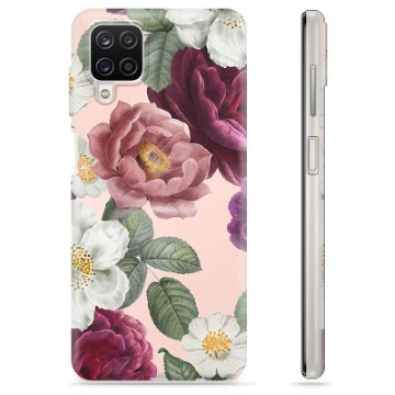 Coque Samsung Galaxy A12 en TPU - Fleurs Romantiques