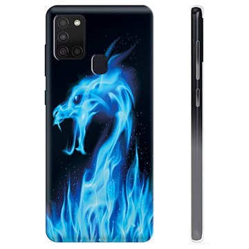 Coque Samsung Galaxy A21s en TPU - Dragon Feu Bleu