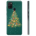 Coque Samsung Galaxy A21s en TPU - Sapin de Noël