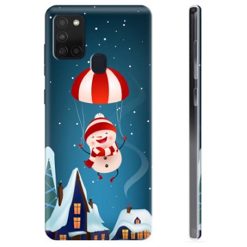 Coque Samsung Galaxy A21s en TPU - Bonhomme de Neige