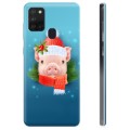 Coque Samsung Galaxy A21s en TPU - Cochonnet d'Hiver