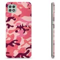 Coque Samsung Galaxy A22 5G en TPU - Camouflage Rose