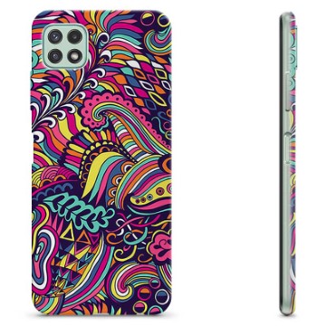 Coque Samsung Galaxy A22 5G en TPU - Fleurs Abstraites