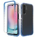 Coque Hybride Samsung Galaxy A25 Gradient Series - Bleue / Transparente