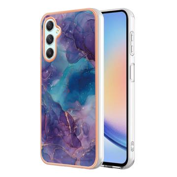 Coque Samsung Galaxy A25 en TPU Marble Pattern Galvanisé IMD