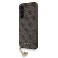 Coque Hybride Samsung Galaxy A35 Guess 4G Charms Collection - Marron