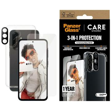 Ensemble 3-en-1 Samsung Galaxy A36 PanzerGlass Care Flagship - Clair