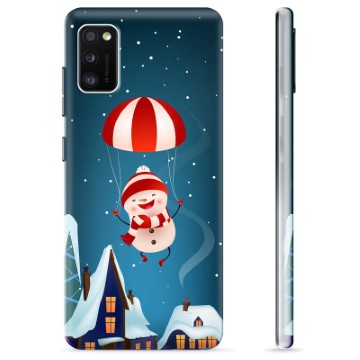 Coque Samsung Galaxy A41 en TPU - Bonhomme de Neige